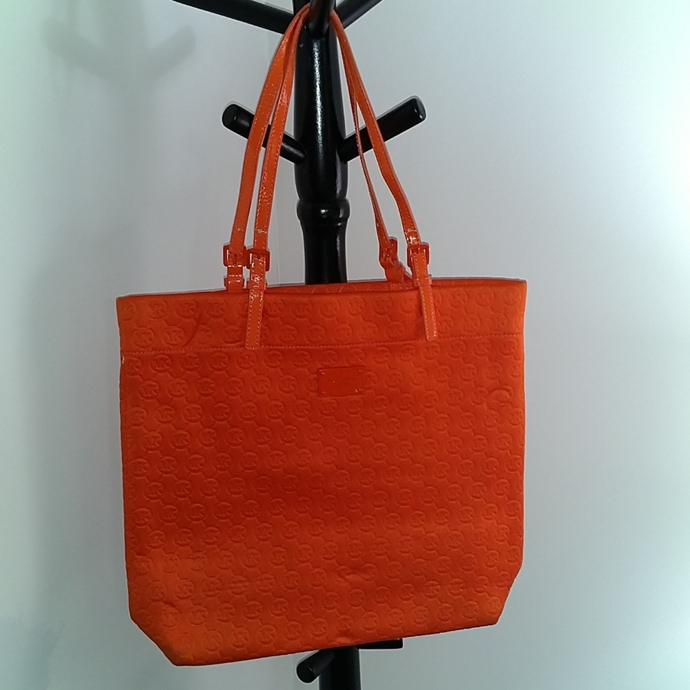 Orange Michael Kors tote